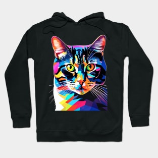 American Shorthair Pop Art Hoodie